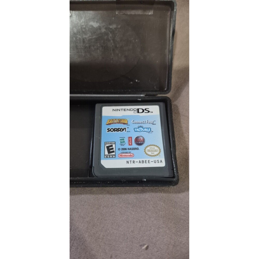 Battleship Connect Four Sorry Trouble Nintendo DS Game Cartridge Tested EUC